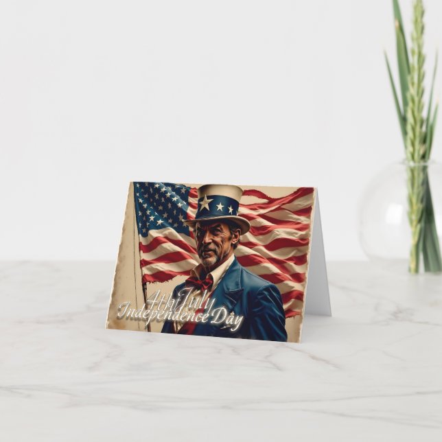 4 juli – oberoendets anda kort (Framsida)