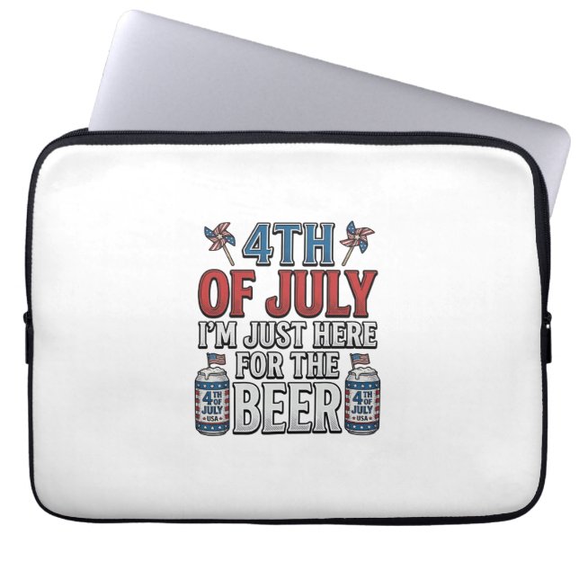 4 juli ölfestiv patriotskt tröjdesign_1 laptop fodral (Framsidan)