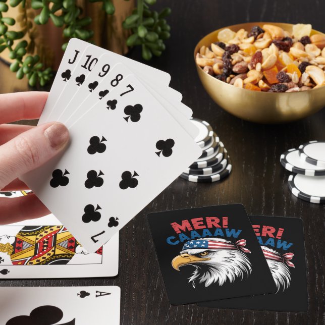 4 juli Örn Frihet Patriotisk Casinokort (På plats)