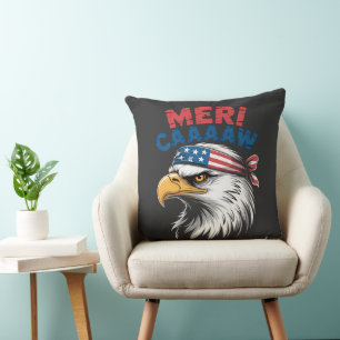 4 juli Örn Frihet Patriotisk Kudde
