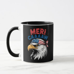 4 juli Örn Frihet Patriotisk Mugg