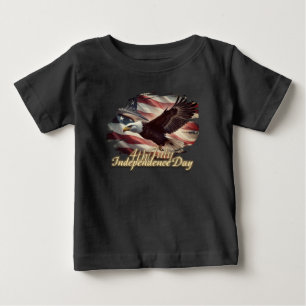 4 juli Örn med amerikansk flagga T Shirt