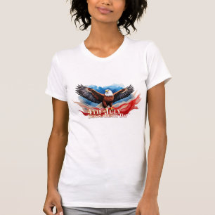 4 juli-örn – Patriotisk konstdesign T Shirt