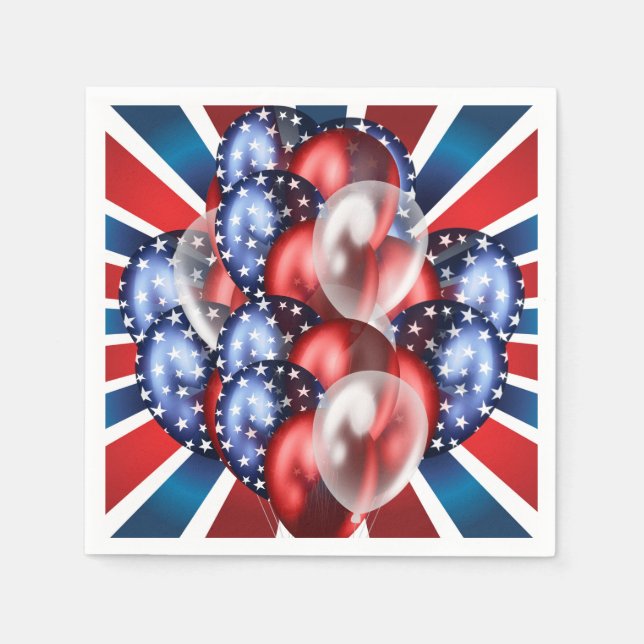 4 juli pappersservett (Framsidan)