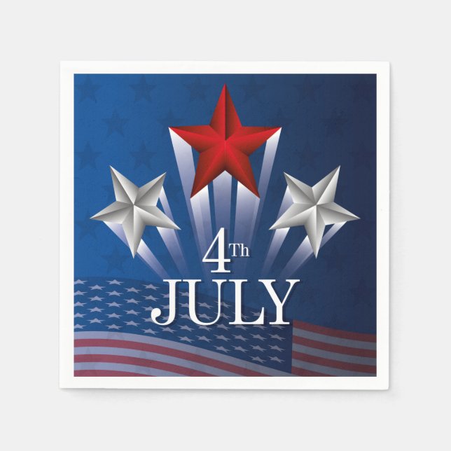 4 juli pappersservett (Framsidan)