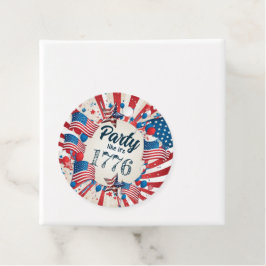 4 juli Party Gåvor Etiketter
