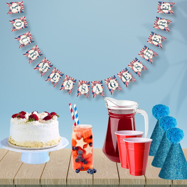 4 juli Party Vimplar (Skapare uppladdad)