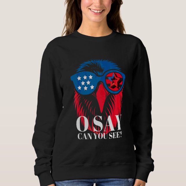 4 juli: Patriotic America, USA, Amerikanska öron T Shirt (Framsida)
