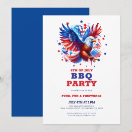 4 juli Patriotic American Eagle BBQ Inbjudan
