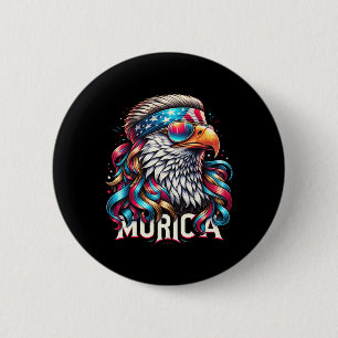 4 juli Patriotic Funny Eagle 4 juli USA Mur Knapp