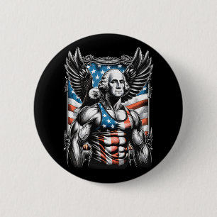 4 juli Patriotic Funny George Washington juli Knapp