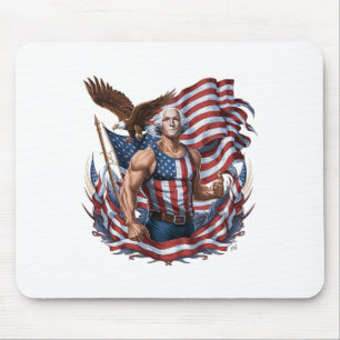 4 juli Patriotic Funny George Washington juli Musmatta
