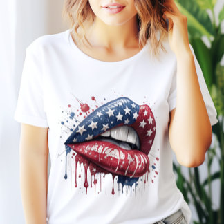 4 juli Patriotic Patriotic Chic Woman T-Shirt