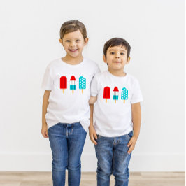 4 juli Patriotic Popsicles Kid’s Unisex T Shirt