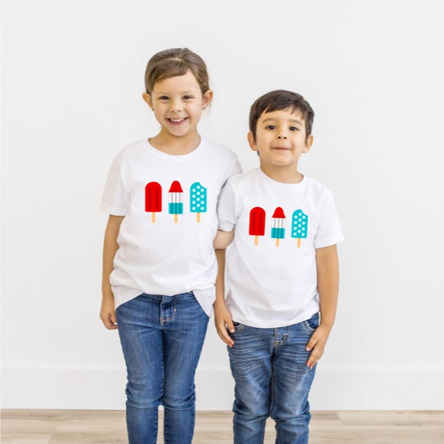 4 juli Patriotic Popsicles Kid’s Unisex T Shirt (Skapare uppladdad)