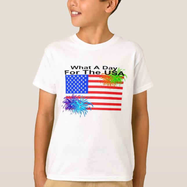 4 juli Patriotic T-Shirt (Framsida)