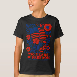 4 juli patriotisk 250-årsjubileum 250 år t shirt