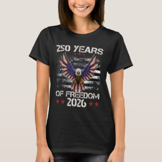 4 juli patriotisk 250-årsjubileum 250 år t shirt