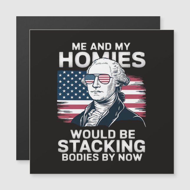 4 juli patriotisk amerikan (Fram/baksida)