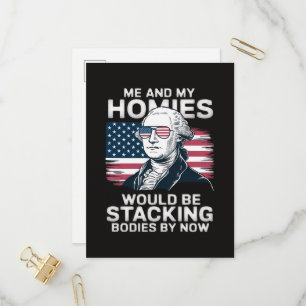 4 juli patriotisk amerikan inbjudan vykort
