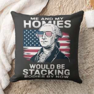 4 juli patriotisk amerikansk kudde