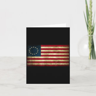 4 juli patriotisk Betsy Ross stridsflagga Kort