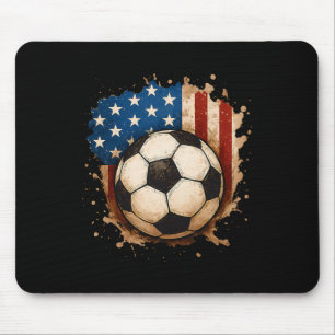 4 juli patriotisk fotboll Usa amerikansk flagga po Musmatta