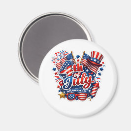 4 juli patriotisk kök-magnet magnet