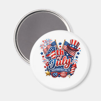 4 juli patriotisk kök-magnet magnet