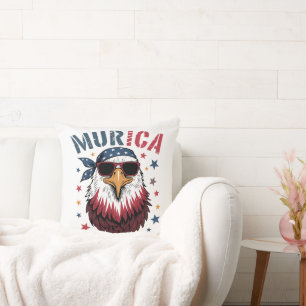 4 juli Patriotisk Rolig Örn USA Kudde