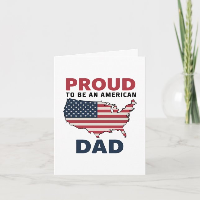 4 juli Patriotiska Fars dag  Helgkort (Framsida)