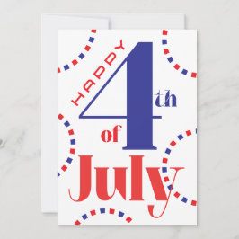 4 juli Personlig kort
