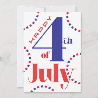 4 juli Personlig kort