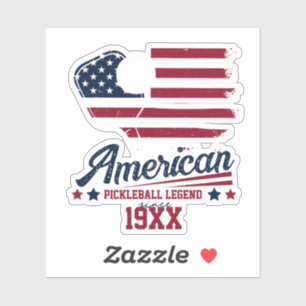 4 juli Pickleball USA Independence day Gift Klistermärken