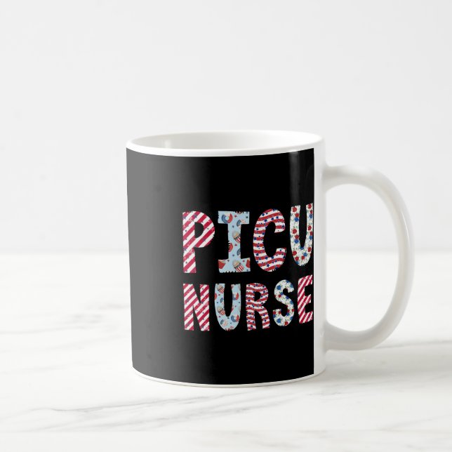 4 juli Picu Nurse Independence day American F Kaffemugg (Höger)
