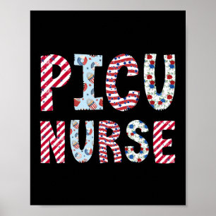 4 juli Picu Nurse Independence day American F Poster
