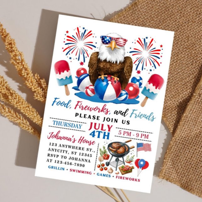 4 juli Poolparty Grillfest 4 juli Inbjudan (Skapare uppladdad)