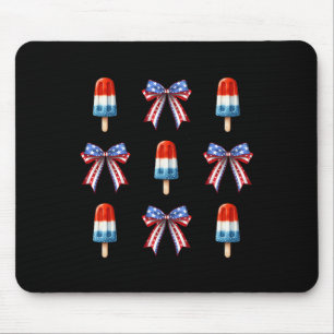 4 juli Popsicle Bows Coquette American Flagga P Musmatta