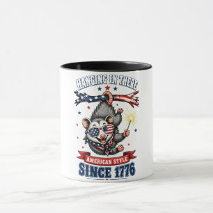 4 juli-Possumhängande mugg