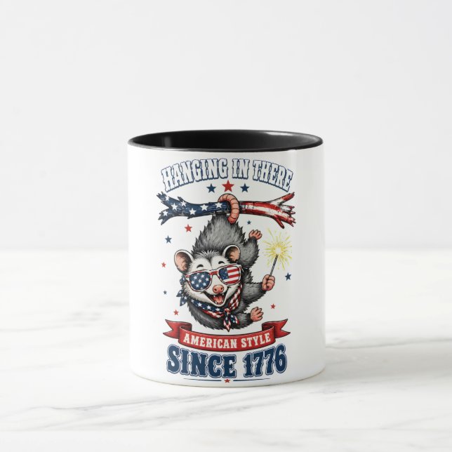 4 juli-Possumhängande mugg (Center)