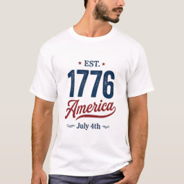 4 juli röda vita och blåa  t shirt