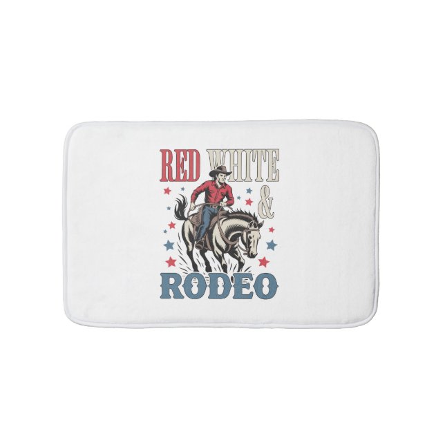 4 juli Rodeo Cowboye Badrumsmatta (Framsidan)
