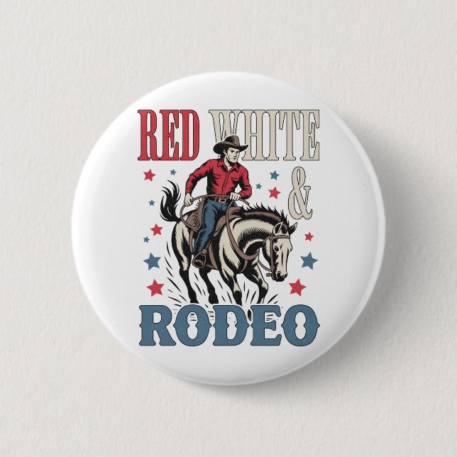 4 juli Rodeo Cowboye Knapp (Framsida)
