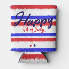 4 juli Rött vitt blått målade Rand