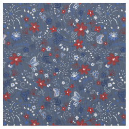 4 juli, Rött vitt blått oberoende patriotisk Tyg