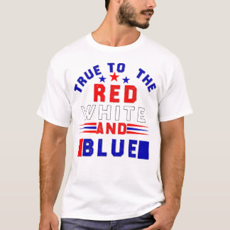 4 juli, Sant för Röda vita och blå T Shirt
