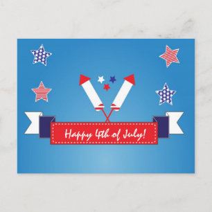 4 juli självständighetsdag inbjudan vykort