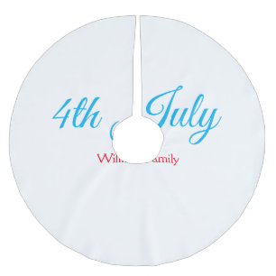 4 juli självständighetsdag lägg till namn text anp julgransmatta borstad polyester