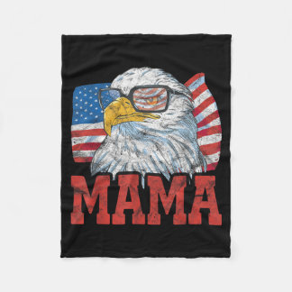 4 juli självständighetsdag MAMA USA Flagga Fleecefilt