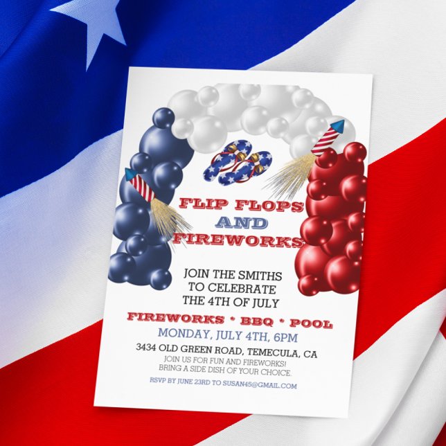 4 juli självständighetsdag Tofflor Eldshow (Skapare uppladdad)